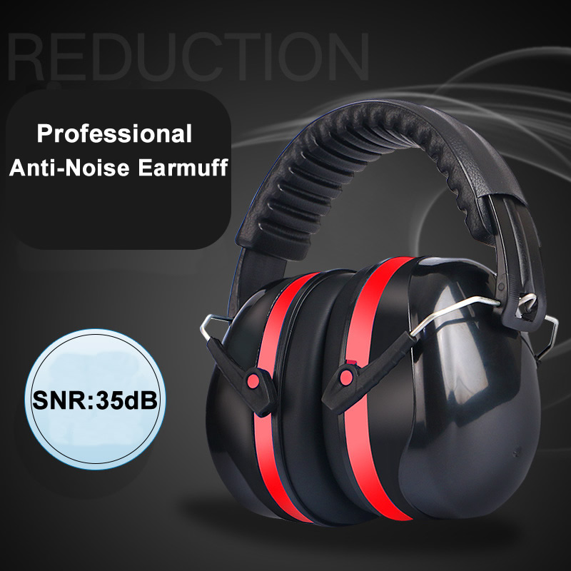 Earmuffs Foldable - ป้องกันเสียงรบกวนหัว Earmuffs พับหู Protector SNR-35dB สําหรับเด็ก/ผู้ใหญ่ศึกษา