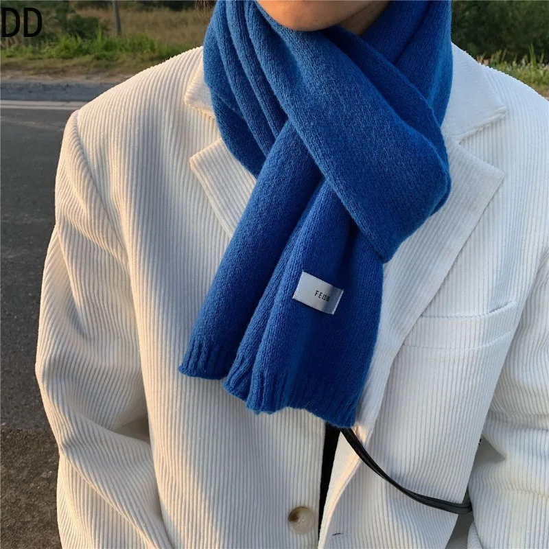 Simple Chic นุ่มผ้าพันคอฤดูใบไ - Wool Scarf Men บทวิจารณ์และราคา