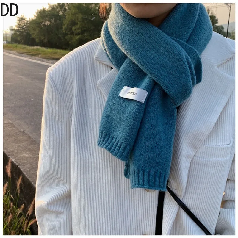 Simple Chic นุ่มผ้าพันคอฤดูใบไ - Wool Scarf Men บทวิจารณ์และราคา