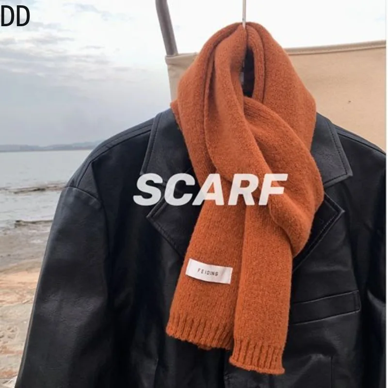 Simple Chic นุ่มผ้าพันคอฤดูใบไ - Wool Scarf Men บทวิจารณ์และราคา