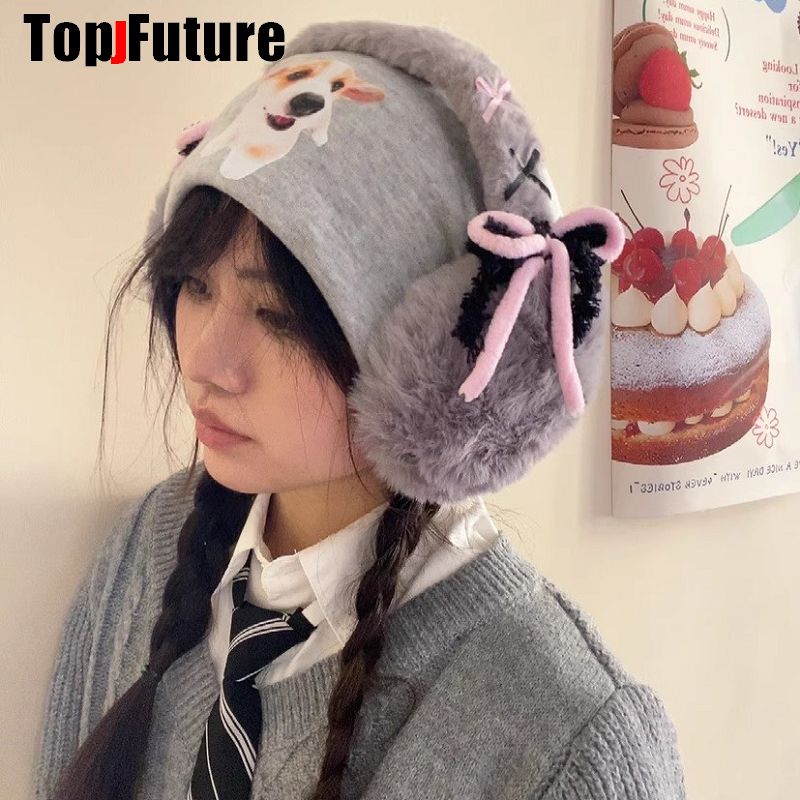 Harajuku Y2k น่ารักหวาน Lolita - Earmuffs Foldable บทวิจารณ์และราคา