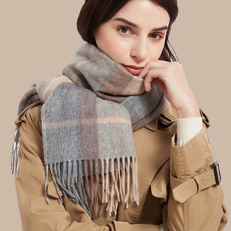 2025 คัดสรร 100% ขนสัตว์สีแดงผ - Wool Scarf Men บทวิจารณ์และราคา