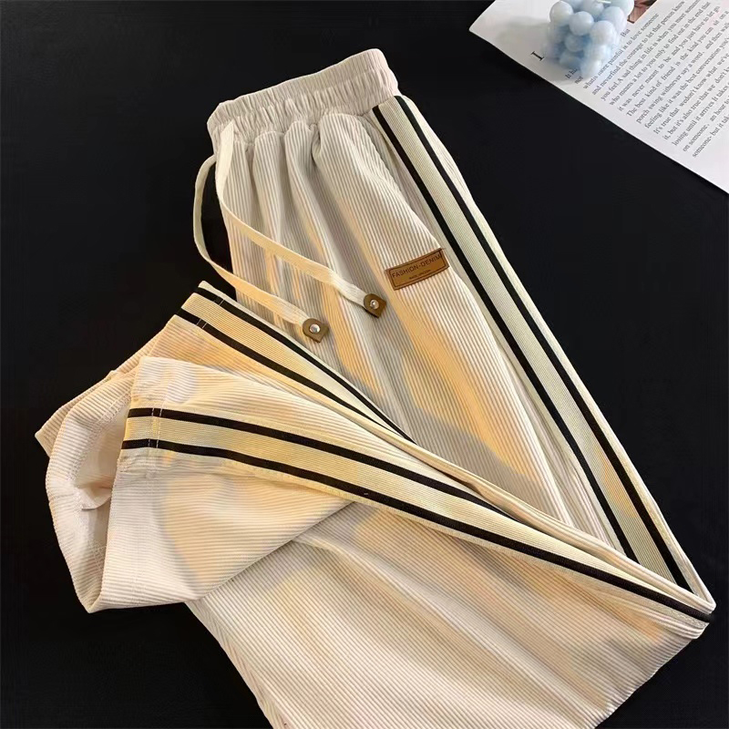 กางเกงวอร์มผ้าลูกฟูกเอวสูงสำหร - Corduroy Pant Warm บทวิจารณ์และราคา